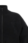the kone kone issey miyake jacket redefines volumes through a complex textile