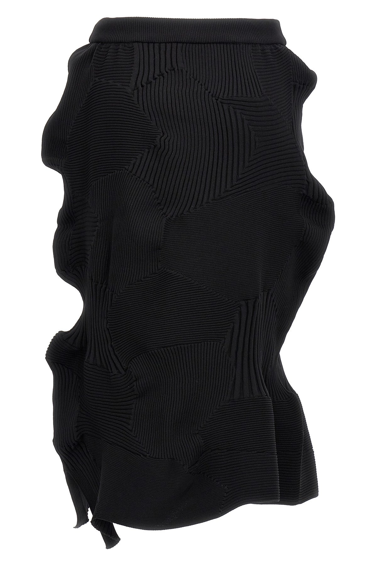 the midi skirt issey miyake kone kone redefines the volumes through a complex
