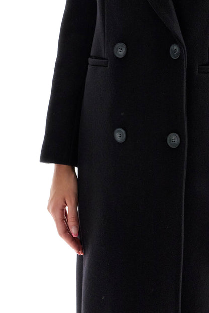 cayenne double-breasted wool coat