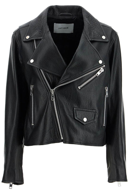 lenny sue leather biker jacket