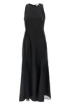 iraka silk twill midi dress
