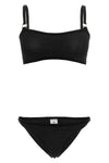 the hunza g iris bikini redefines beachwear aesthetics through an essential silh