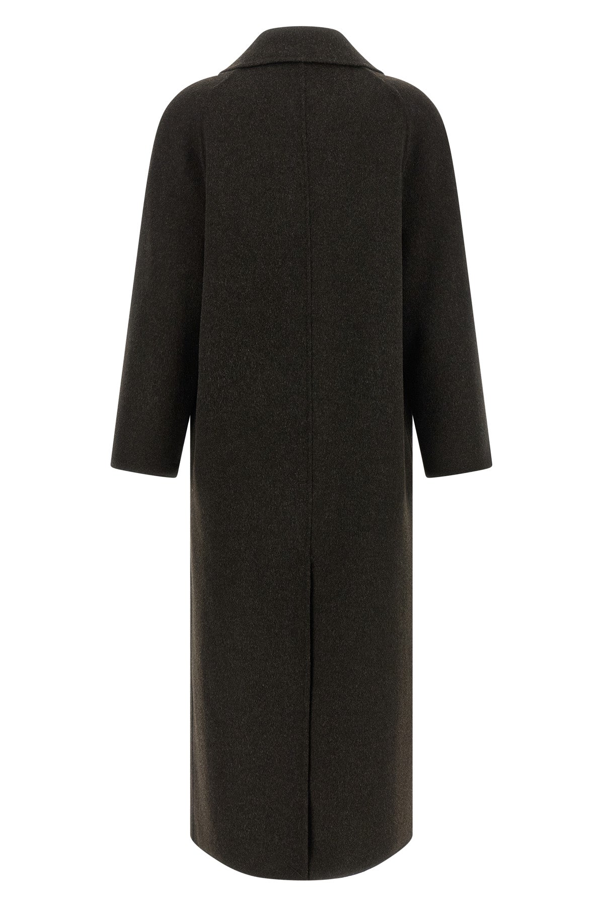 the irvin loulou studio double-breasted coat establishes a rigorous approach to