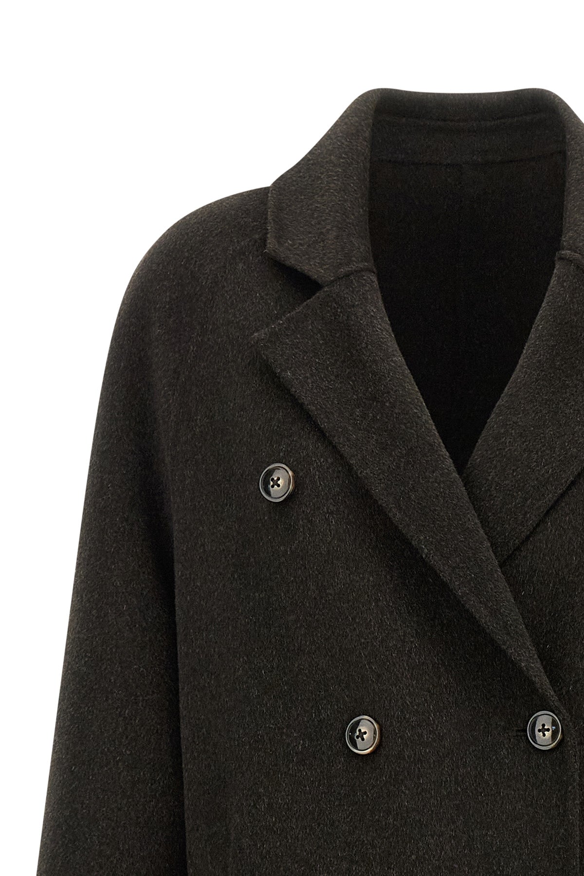 the irvin loulou studio double-breasted coat establishes a rigorous approach to