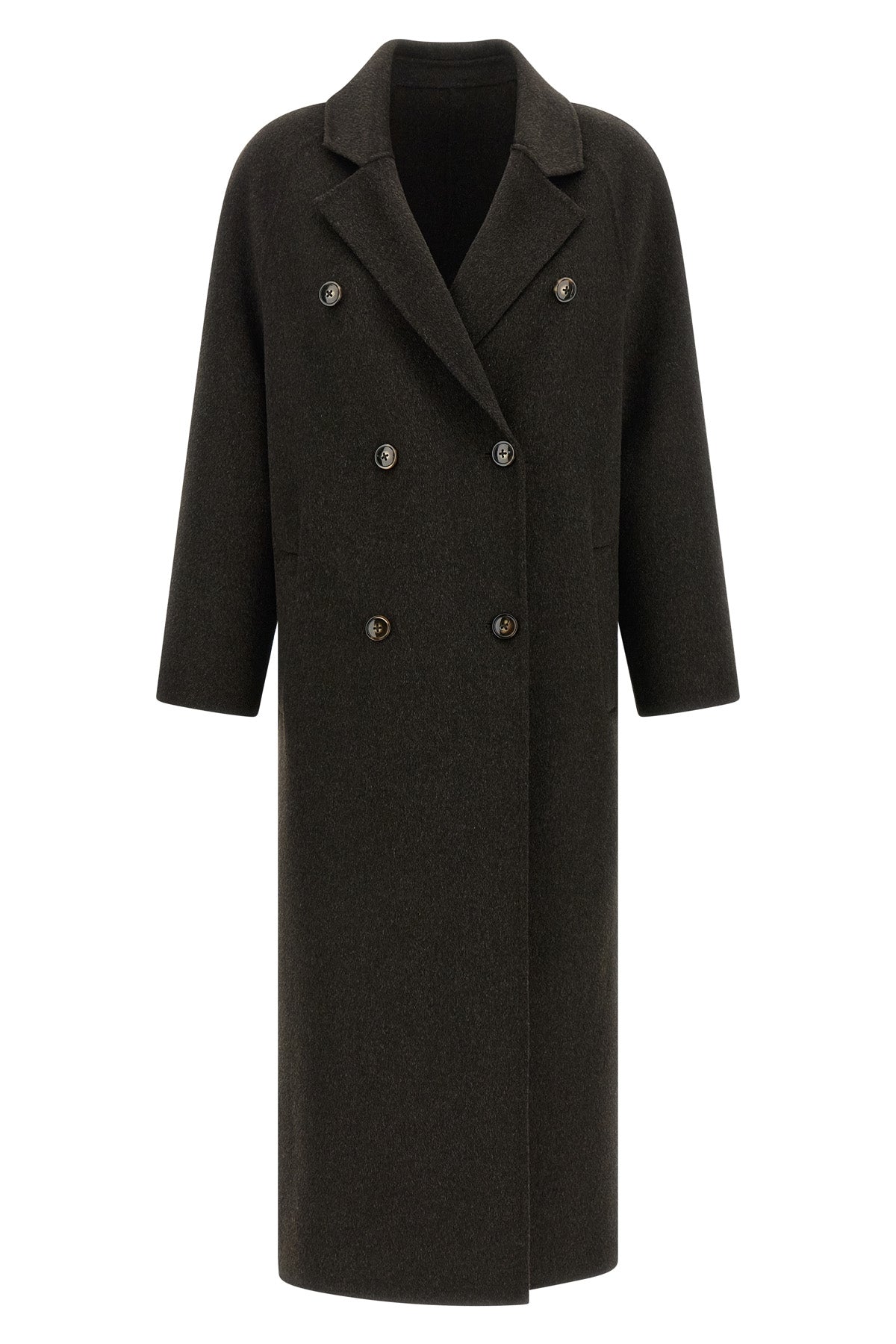 the irvin loulou studio double-breasted coat establishes a rigorous approach to