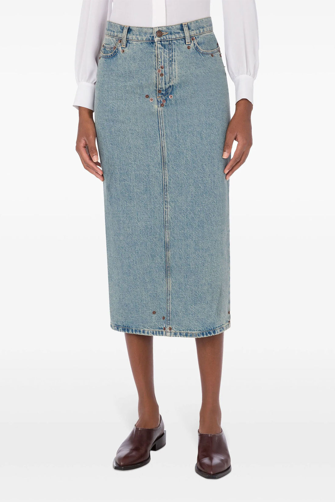 MOSCHINO 40 cotton denim skirt
