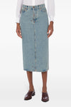 cotton denim skirt