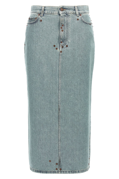 cotton denim skirt