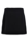 viscose blend crepe skirt