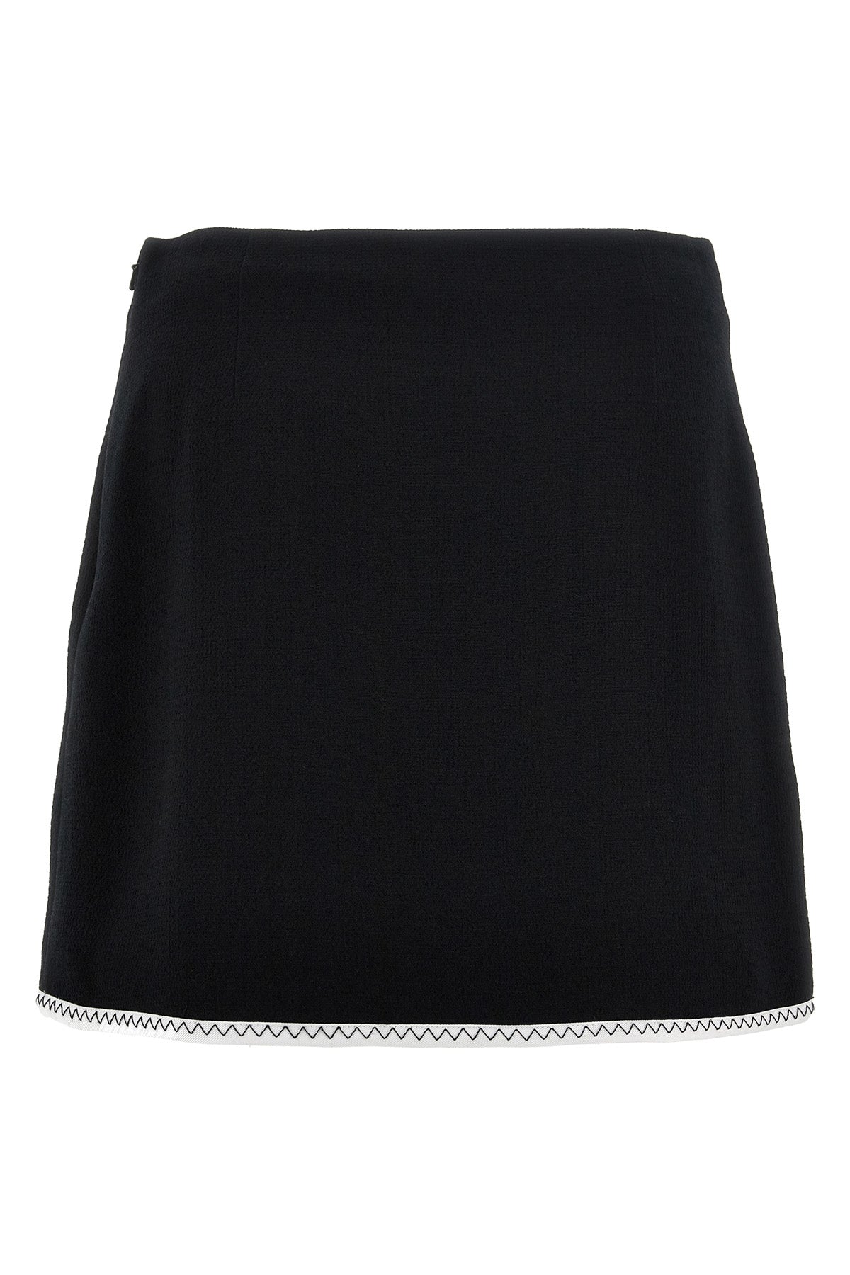 viscose blend crepe skirt
