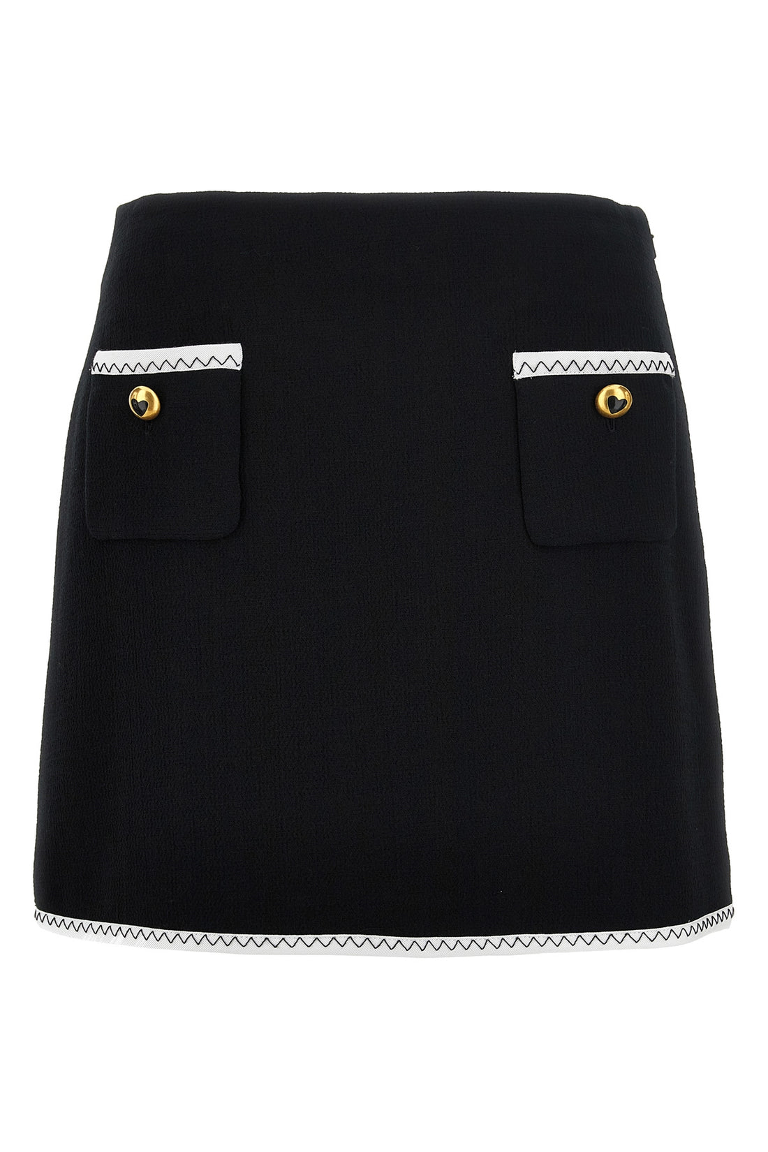 MOSCHINO 44 viscose blend crepe skirt