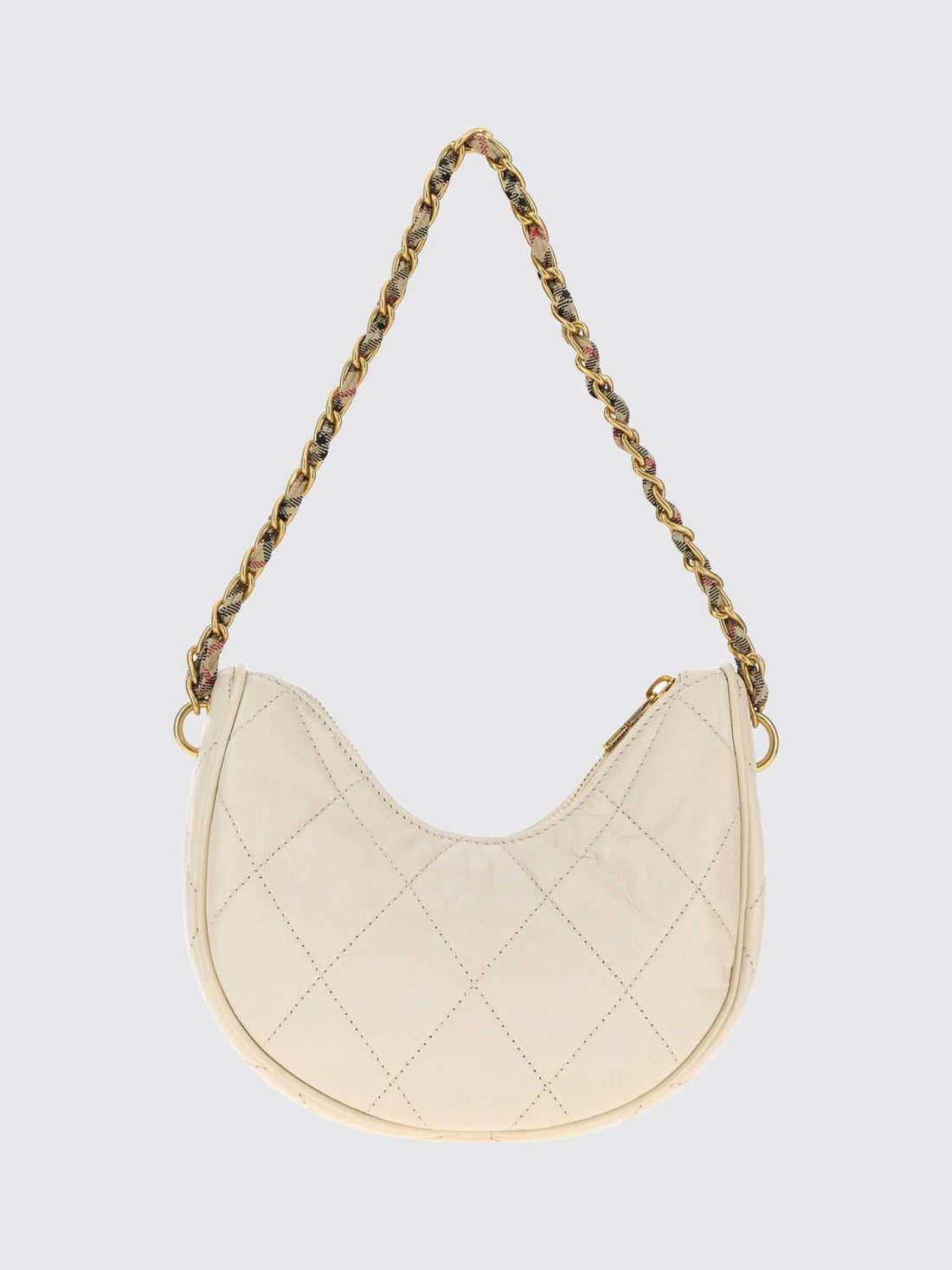 BURBERRY OS horseshoe quilted lambskin leather mini shoulder bag