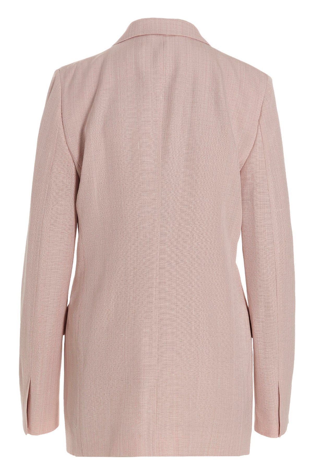 viscose and silk double breast blazer