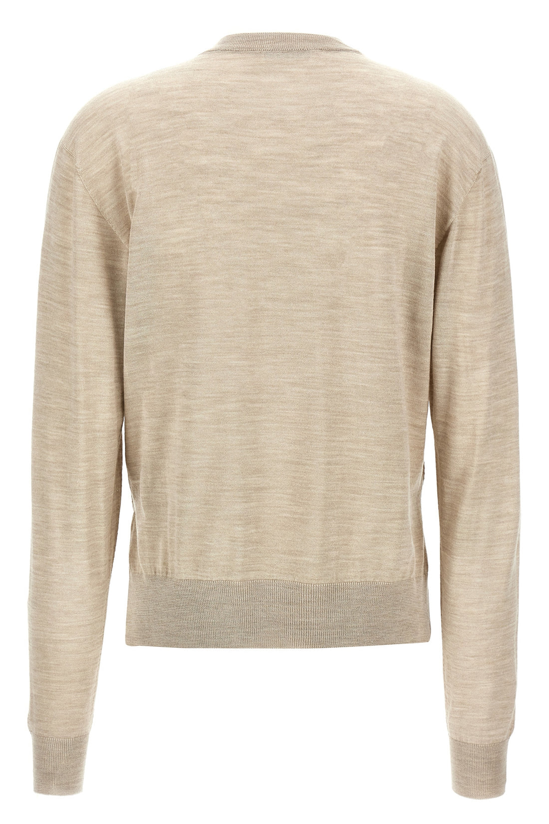 JIL SANDER 32 asymmetrical wool and silk blend sweater
