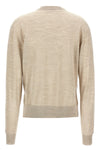 asymmetrical wool and silk blend sweater