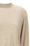 asymmetrical wool and silk blend sweater