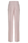 tailored viscose and silk blend slim pants