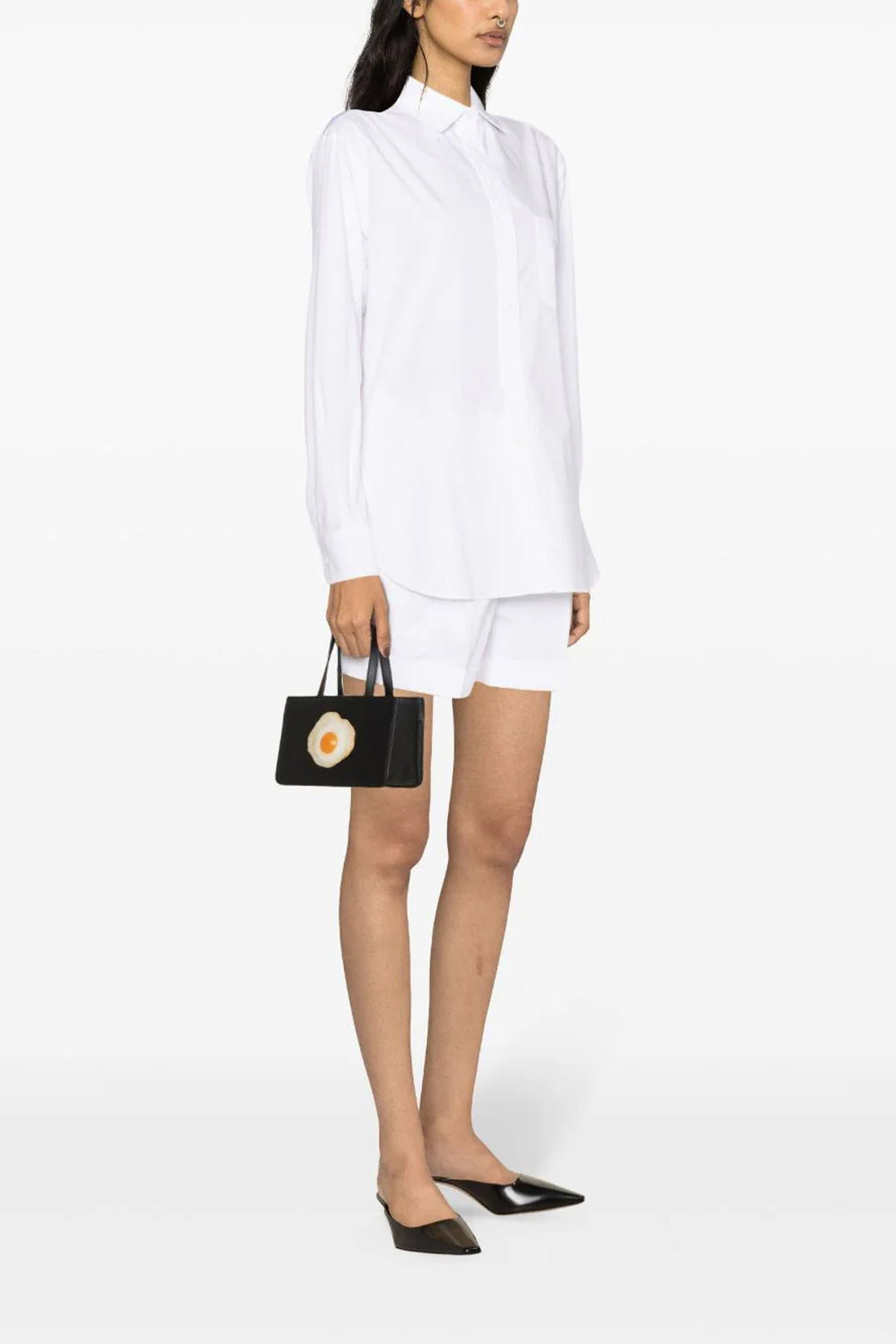 MOSCHINO 46 stretch cotton poplin shirt