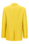 single-breasted blazer in viscose and silk blend