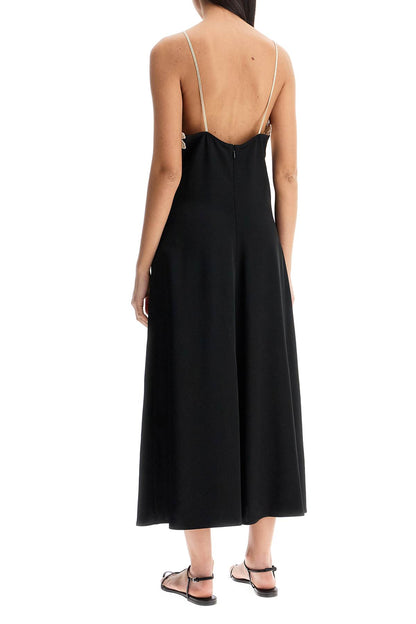 lace-trimmed slip dress with
