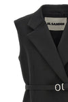 double-breasted wool vest