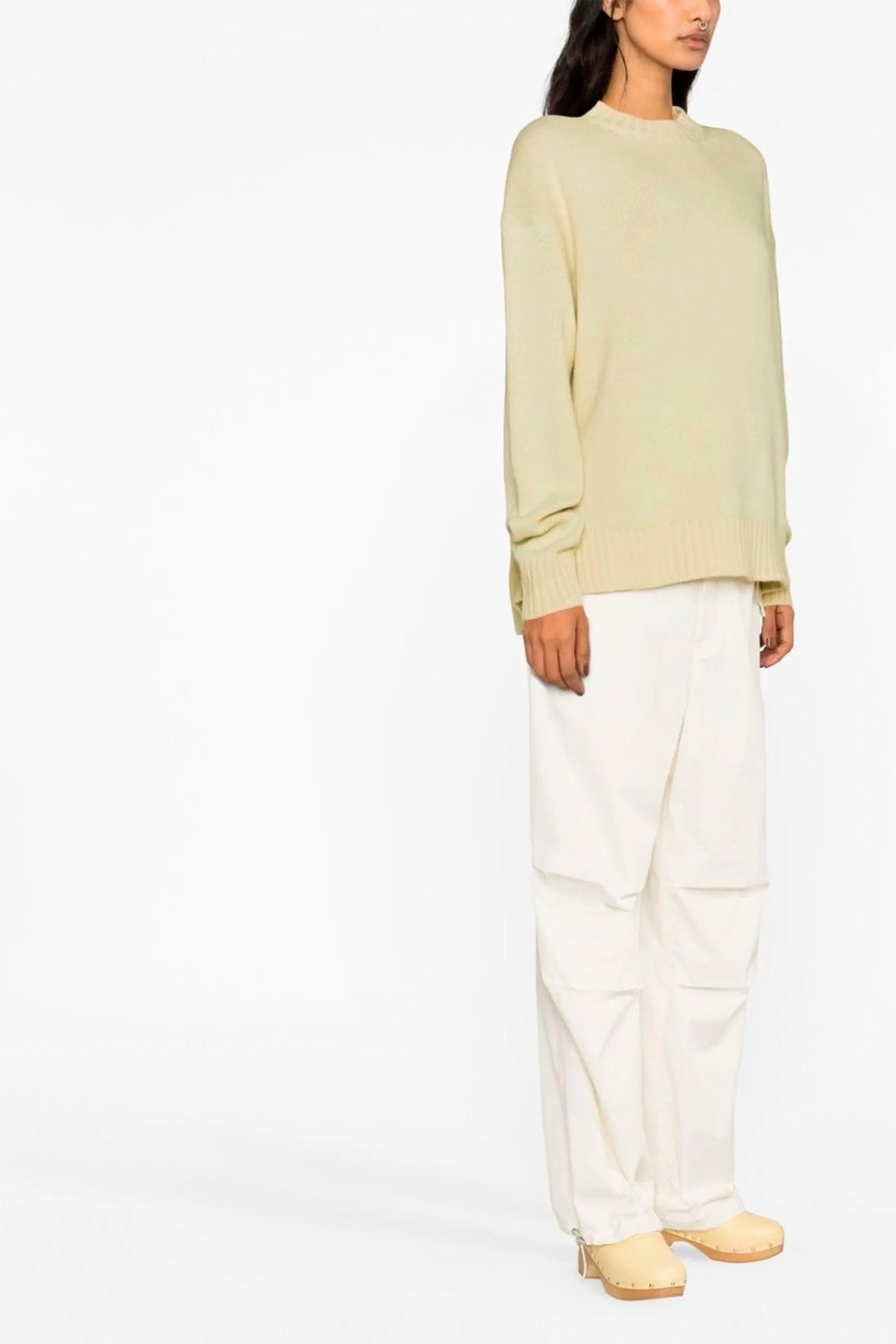 cashmere blend crew neck sweater