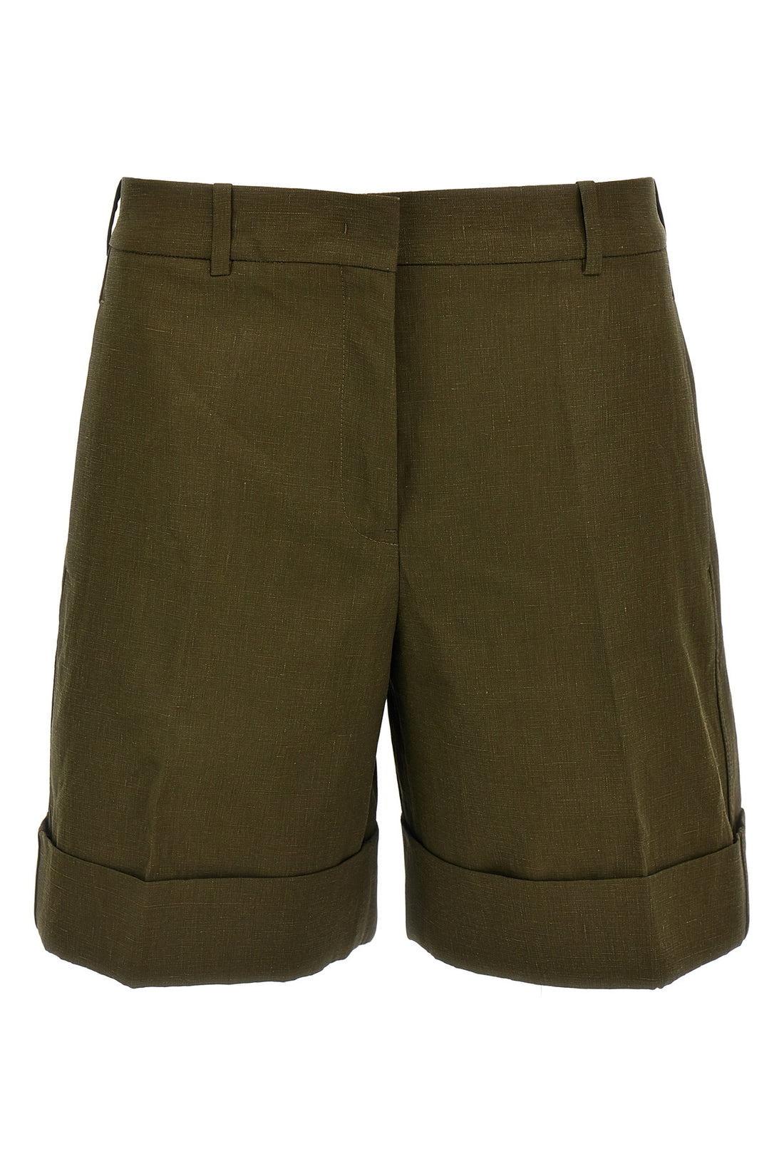 JIL SANDER 32 linen bermuda shorts