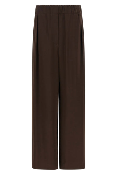 fluid viscose trousers