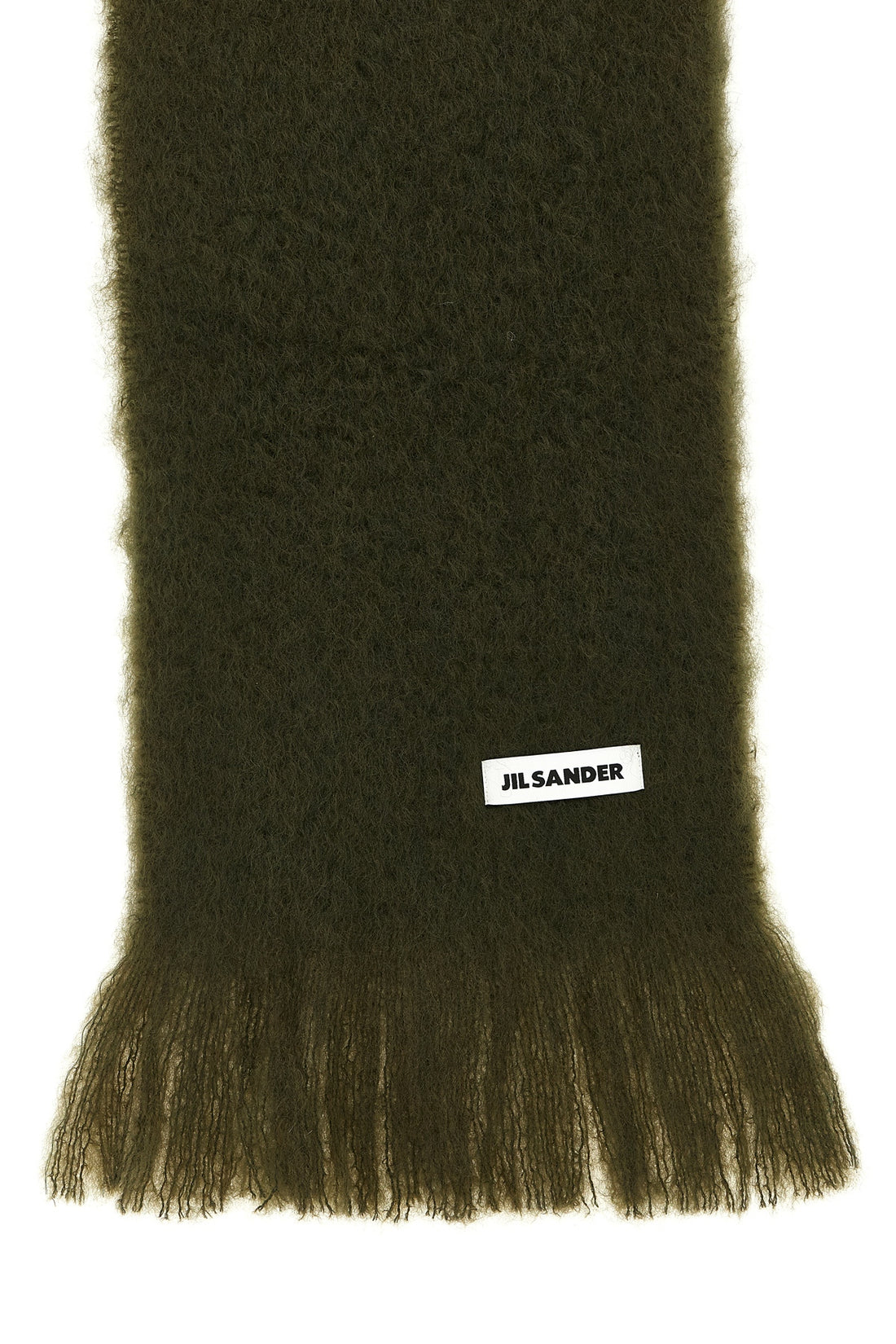 JIL SANDER OS mohair wool blend scarf