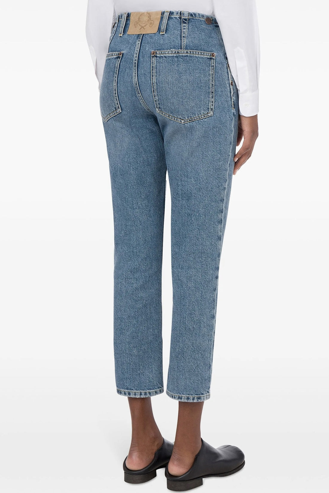 MOSCHINO 40 five-pocket cotton denim jeans