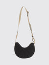 horseshoe quilted twill crossbody bag with ekd logo
