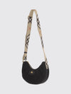horseshoe quilted twill crossbody bag with ekd logo