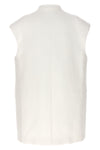 oversized tailored cotton vest