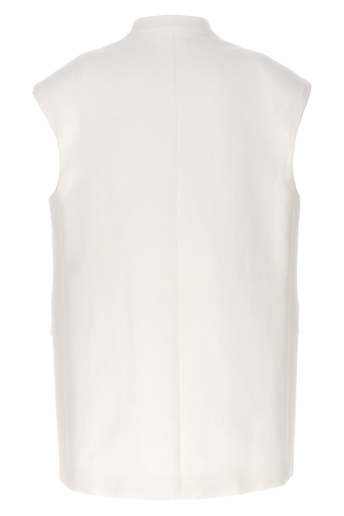 oversized tailored cotton vest