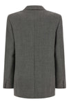 double-breasted wool blazer