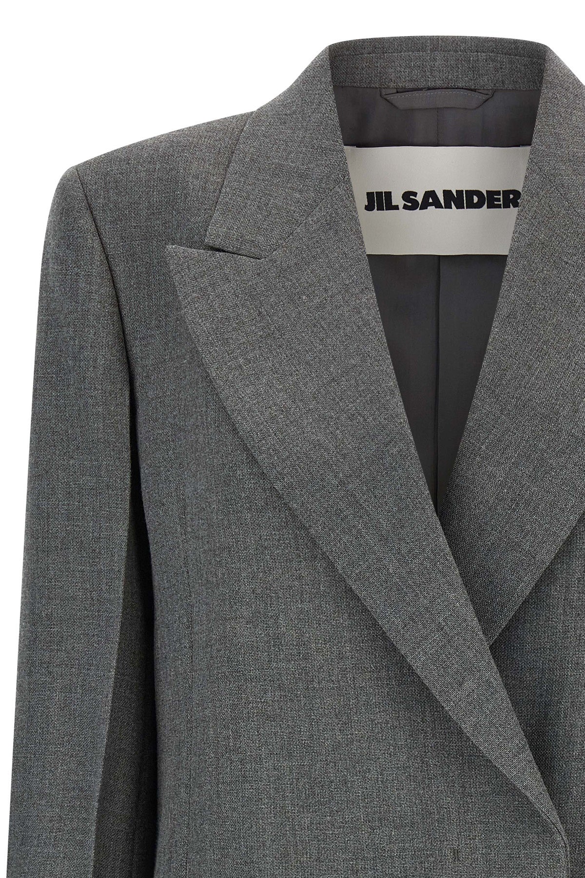 double-breasted wool blazer