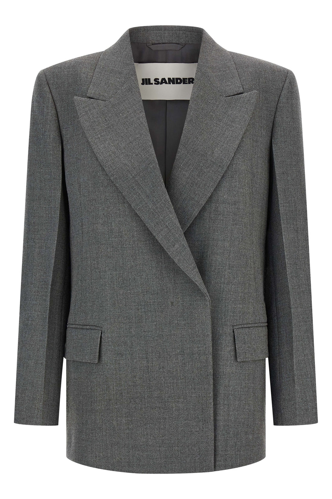JIL SANDER 32 double-breasted wool blazer