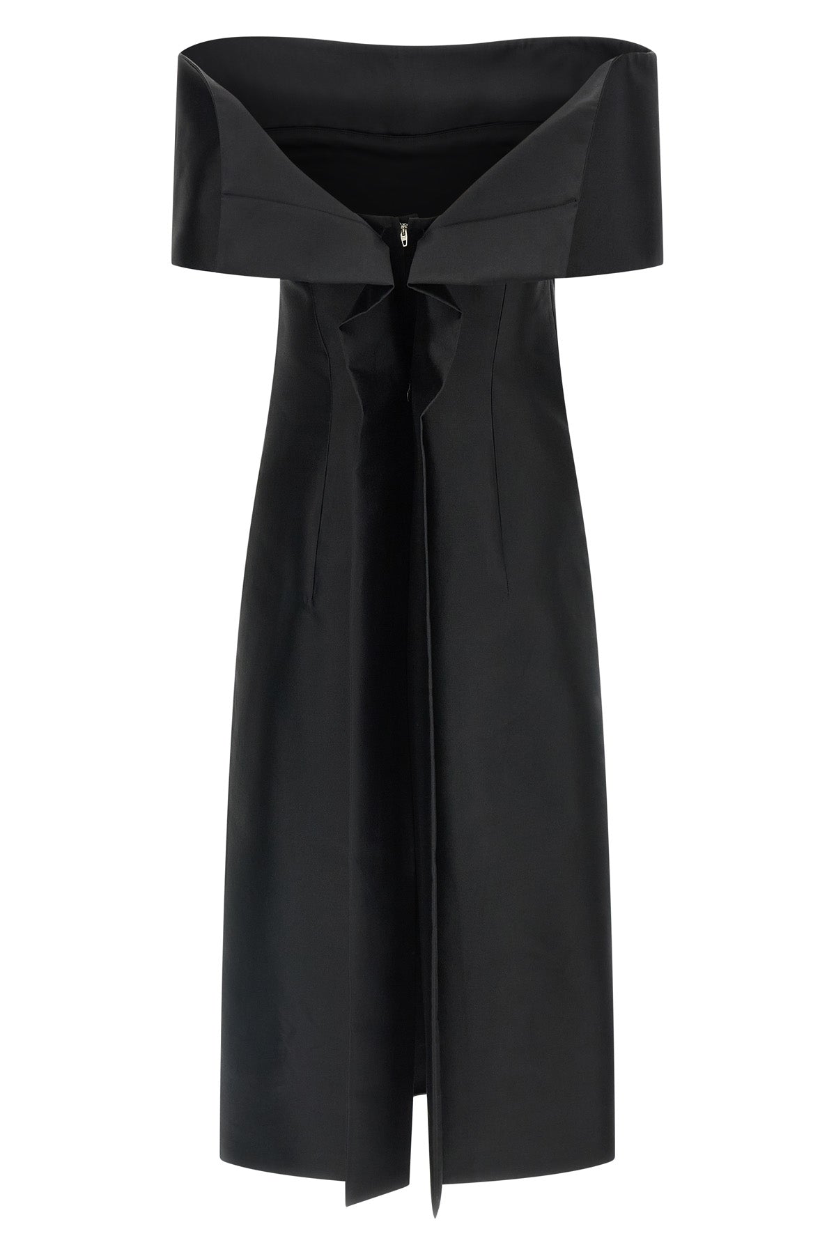 the jil sander midi dress redefines the codes of evening elegance through a scul