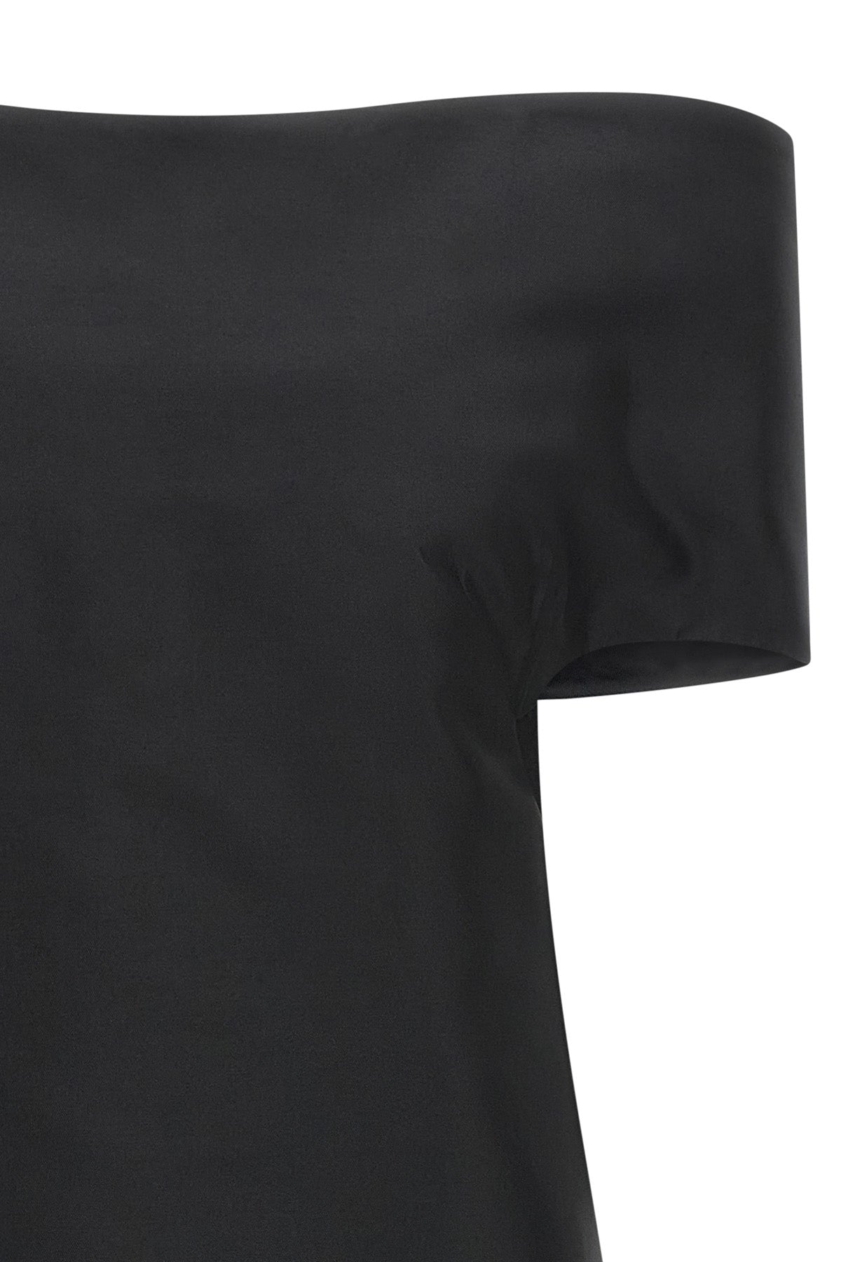 the jil sander midi dress redefines the codes of evening elegance through a scul