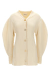long ribbed wool cardigan