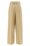 100 aw 36 high-waisted pants in fluid and viscose silk