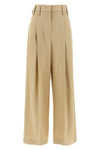 100 aw 36 high-waisted pants in fluid and viscose silk
