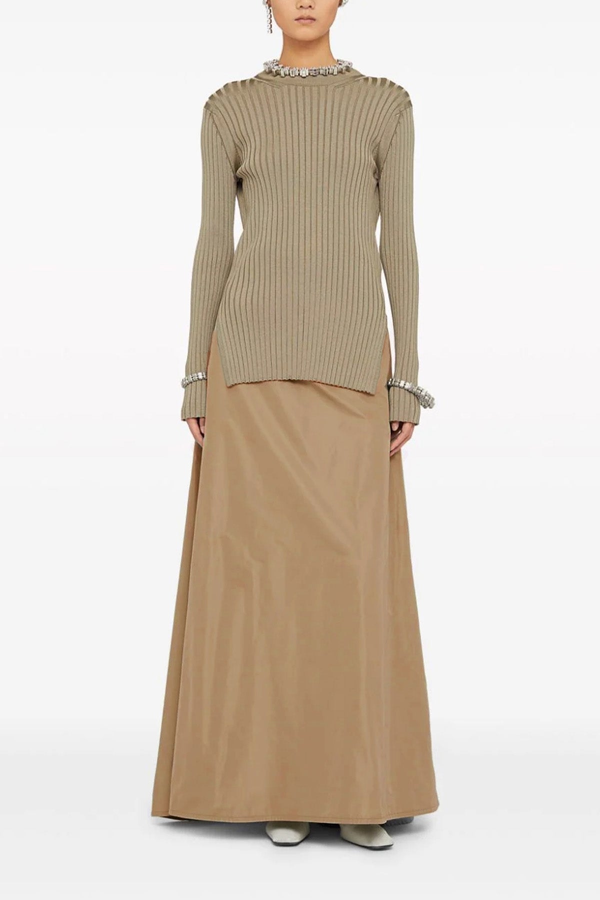 long skirt in technical fabric