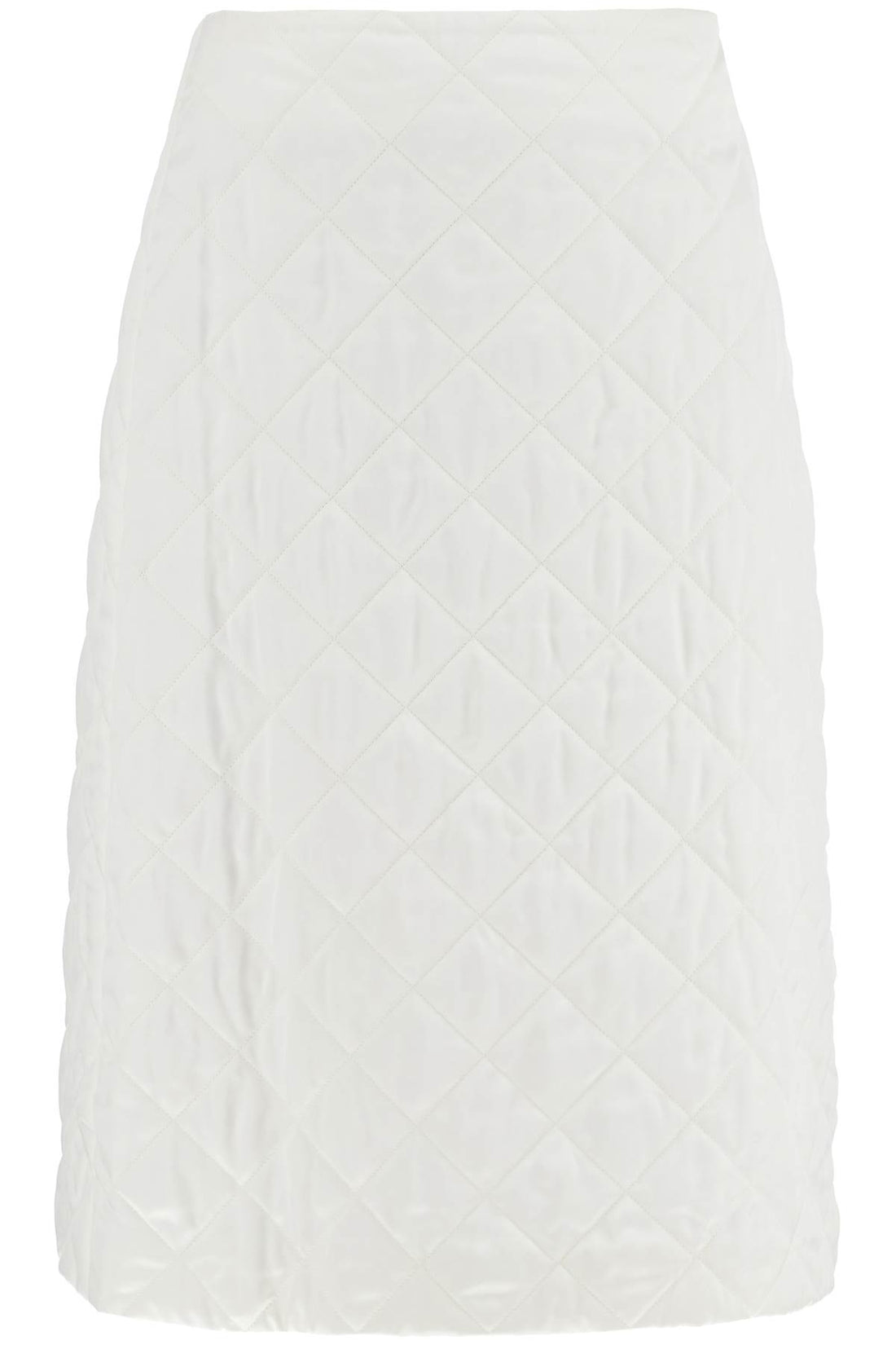 quilted midi skirt