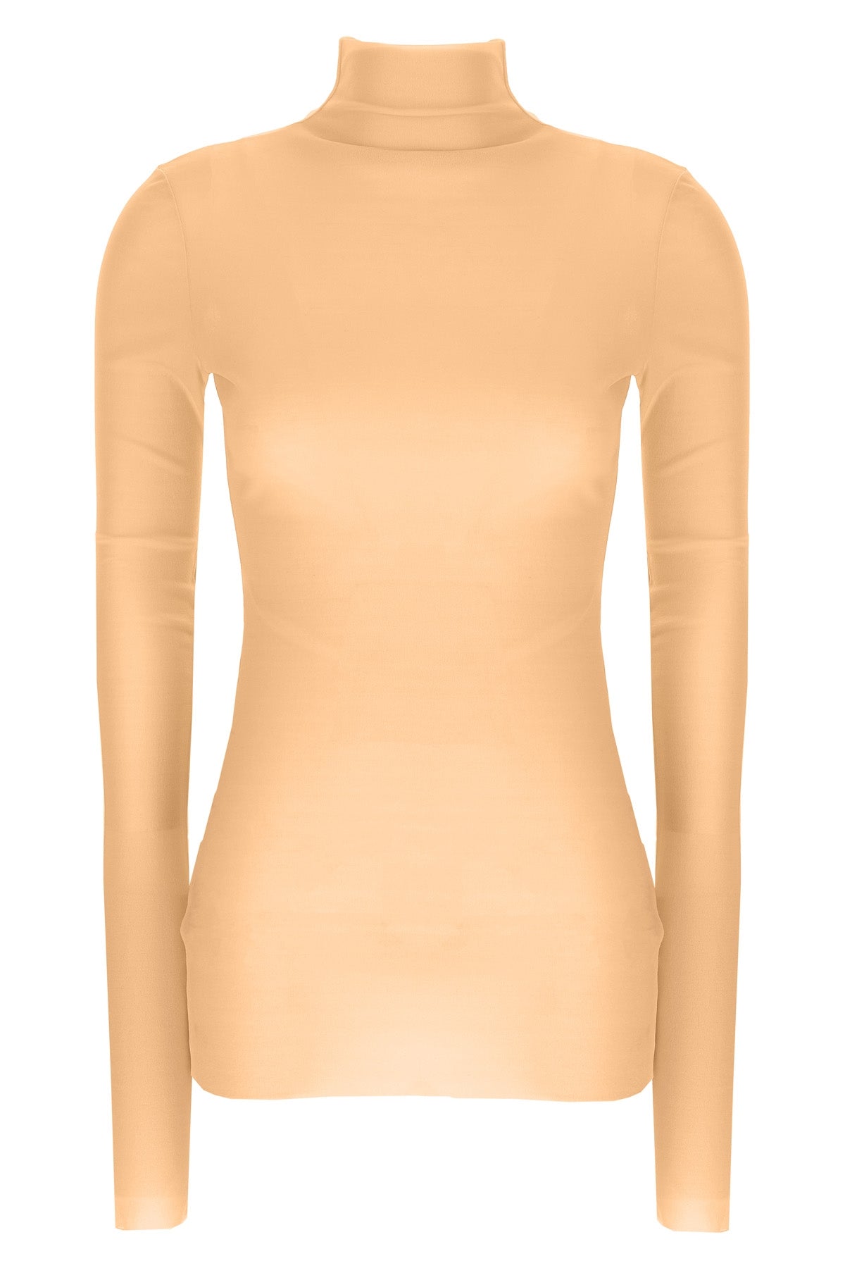 silk turtleneck top