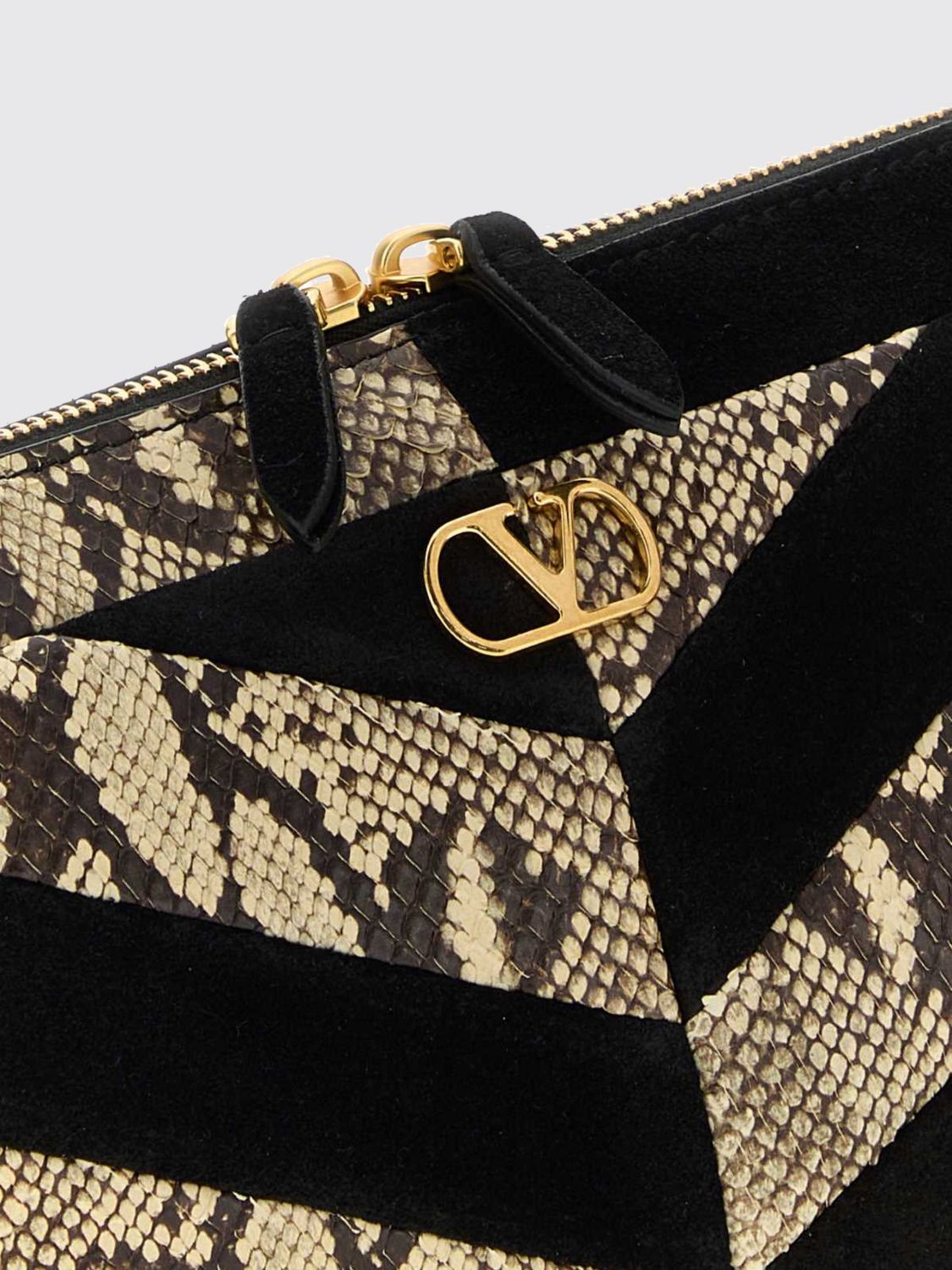 panthea python leather crossbody bag with vlogo