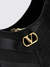 smooth leather hobo bag with vlogo signature logo