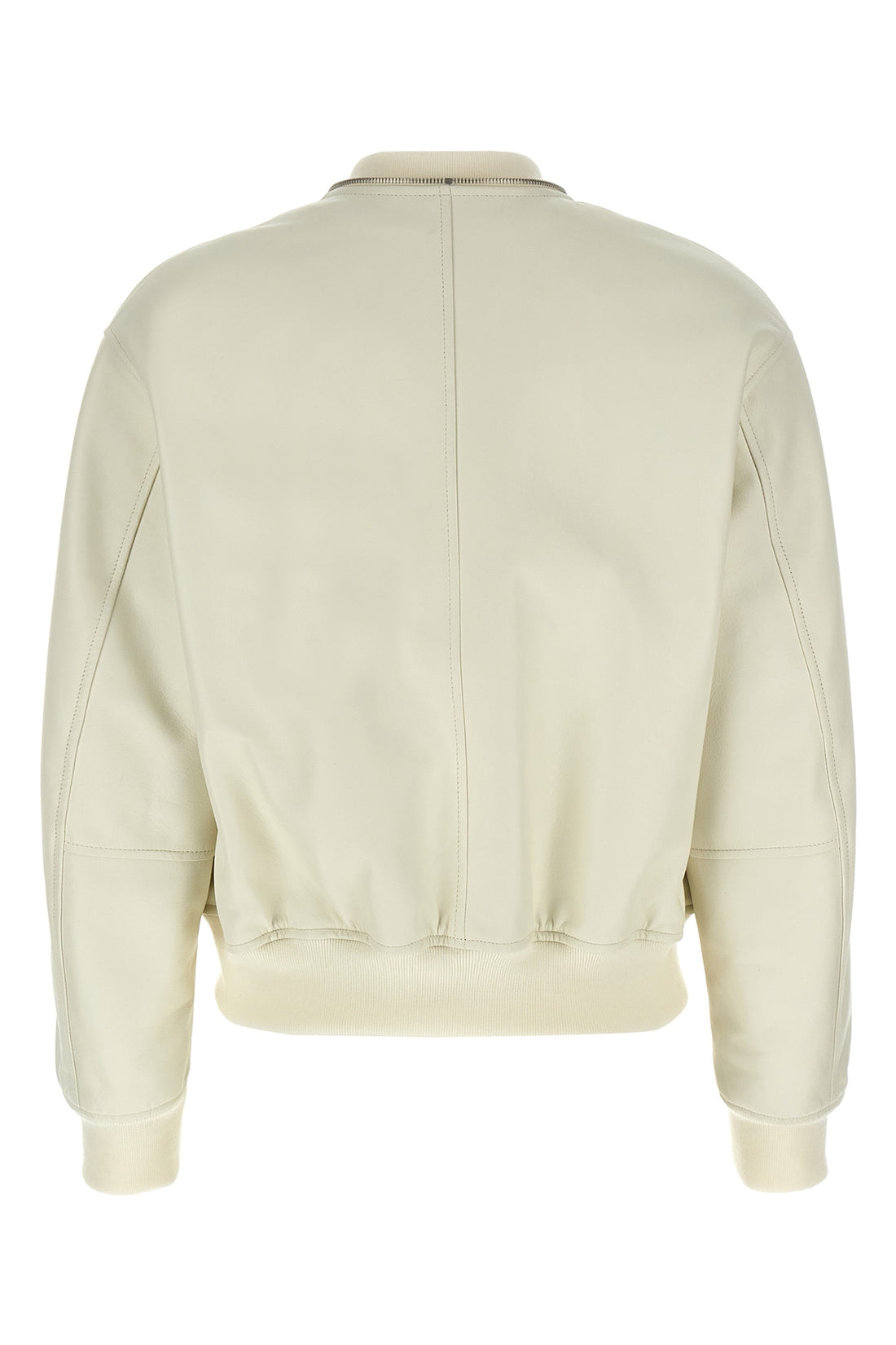 JIL SANDER 34 leather bomber jacket