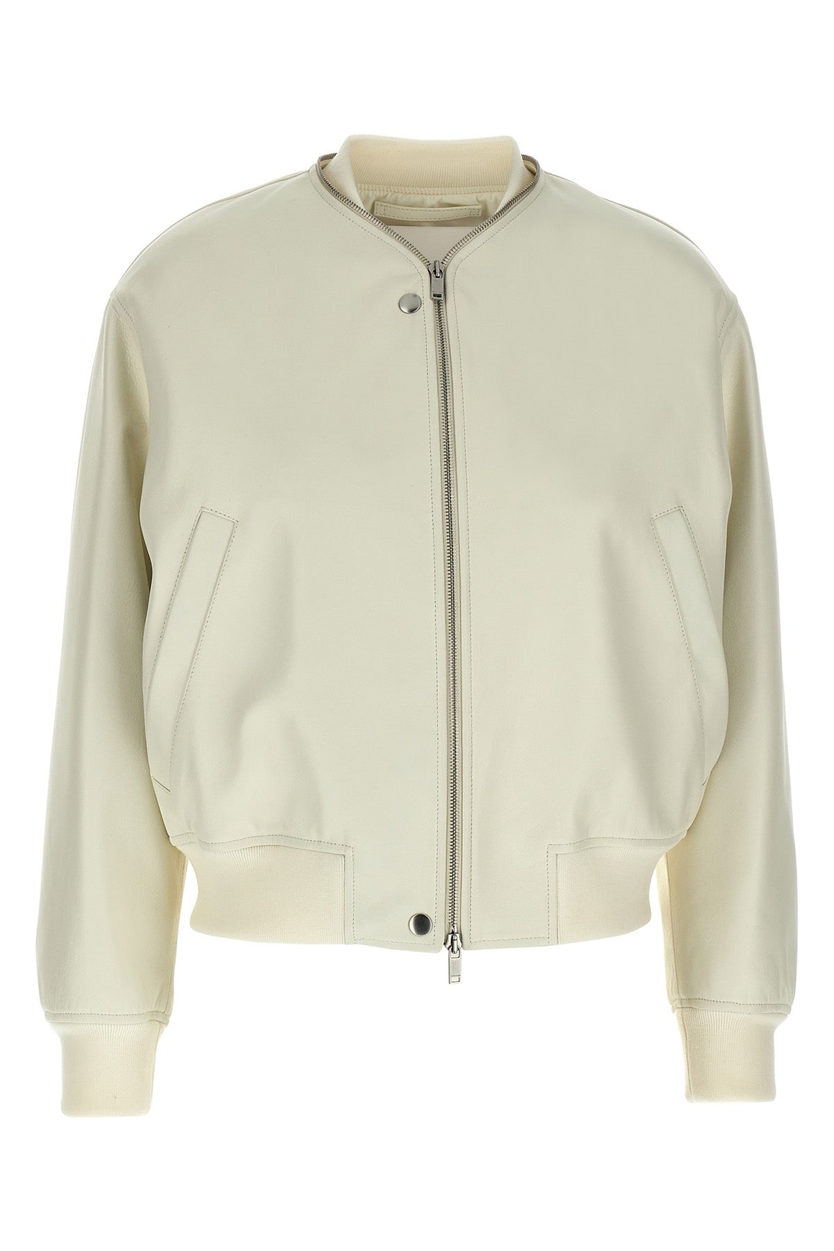 leather bomber jacket