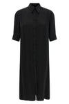 long shirt in fluid viscose